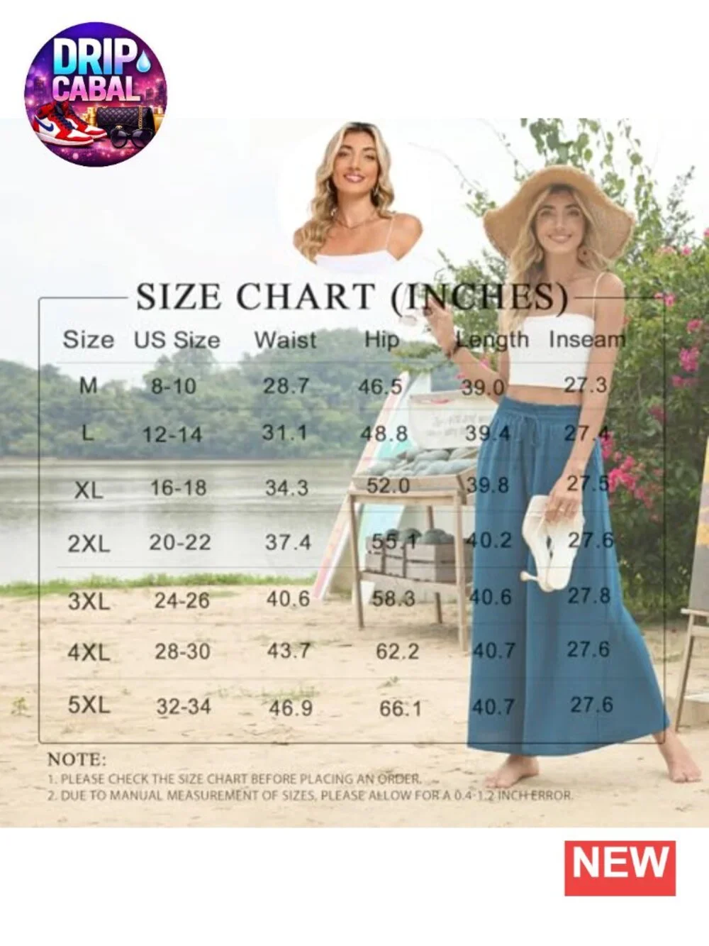 Flowy Wide Leg Palazzo Pants with Pockets, High Rise Drawstring Boho Trousers
